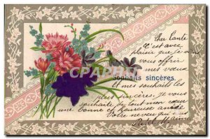 Old Postcard Fantasy Flowers