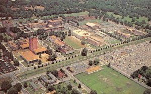 Tennessee TN   MEMPHIS STATE UNIVERSITY CAMPUS Bird's Eye View VINTAGE  Postcard