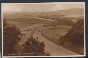 Sussex Postcard - The Downs From Hindover Hill     T2552