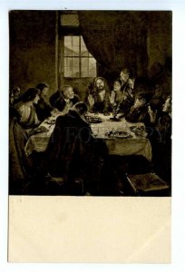 499266 Fritz von UHDE Abendmahl Last Supper JESUS Vintage postcard