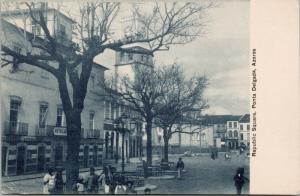 Azores Portugal Republic Square Ponta Delgada Unused Vintage Postcard D73