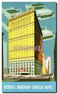 Postcard Old Cadillac Hotel Sheraton Washington Boulevard at Michigan Avenue ...