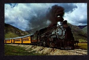 CO Denver & Rio Grand Railroad Engine Train DURANGO SILVERTON COLORADO Postcard