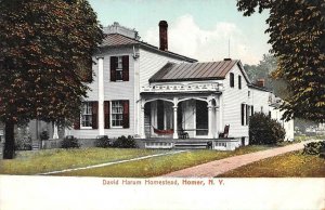 HOMER, NY New York  DAVID HARUM HOMESTEAD~Home  Cortland County  1907 Postcard