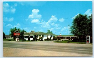 HOPKINSVILLE, KY Kentucky ~ Roadside PLAZA MOTEL & Restaurant c1960s  Postcard