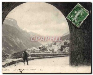 Old Postcard Dauphine La Grave vur tunnel