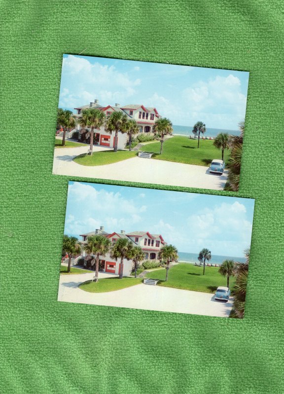 Coastline Motel Ormond Beach, Florida Postcard Ocean View