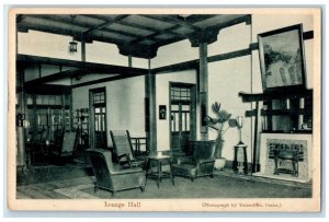 c1940's Lounge Hall Nara Hotel Nara Japan Vintage Unposted Postcard