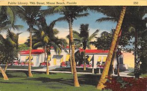 Public Library Lush Palm Trees Miami Beach FL 