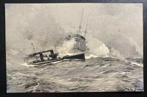 Mint Germany Picture Postcard Torpedo U Boat Fight In Nord Sea