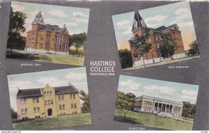 HASTINGS , Nebraska , 1900-10s ; 4 College Views