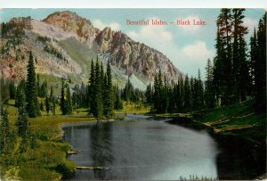 c1910 Postcard; Beautiful Idaho, Black Lake, Adams County, Wesley Andrews