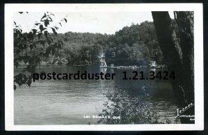 h1322 - LAC BOWKER Quebec 1950s Scenic View. Real Photo Postcard by Legare