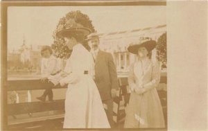 RPPC Seattle Fair 1909 AYPE Family Photo Expo Vintage Postcard