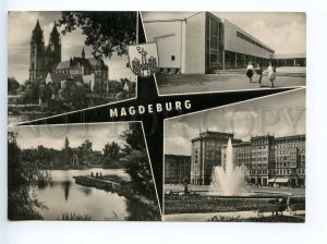 241474 GERMANY MAGDEBURG Old collage photo postcard