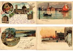  ITALIE  ITALY LITHOGRAPHY LITHO 300 Cartes Postales Pre-1920