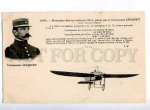 205291 FRANCE AVIATION Bleriot airplane pilot JACQUET #1694