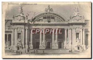 Postcard Old Paris Universal Exhibition of 1900 Paris Grand Palace Facade pri...