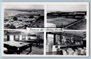 Devon England Postcard Westward Ho Holiday Center Multiview c1950's RPPC Photo