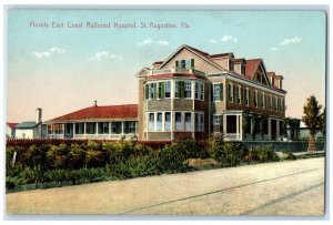 c1910's Florida East Coast Railroad Hospital St. Augustine FL Antique Postcard