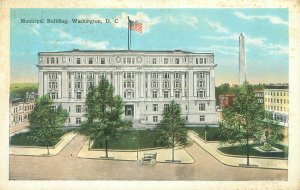 Washington DC Municipal Building White Border Postcard Unused