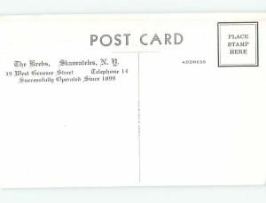 Unused 1949 FIFTIETH ANNIVERSARY - KREBS HOTEL Skaneateles New York NY Q4442