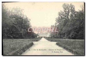 Old Postcard Rambouillet Park path of the Inspectorate