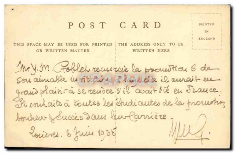 Old Postcard The British Isles