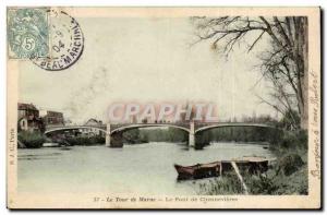 The Tour de Marne Old Postcard Bridge Chennevieres