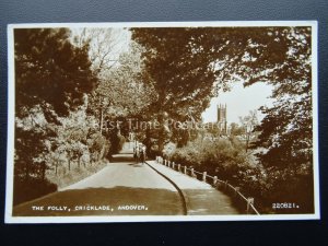 Hampshire ANDOVER Cricklade THE FOLLY shows Horse Riders c1950's RP Postcard