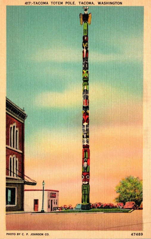 Washington Tacoma Indian Totem Pole