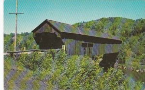 Covered Bridge Old Covered Bridge In Chester Vermont