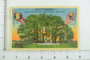 Vintage Gettysburg, The Nations Greatest Shrine Postcard P47