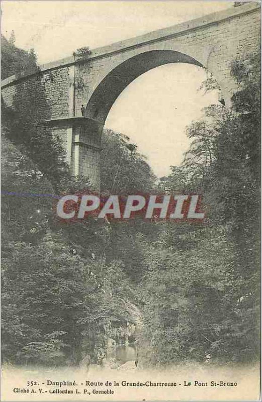 Postcard Old Route Dauphine Grande Chartreuse Bridge St Bruno