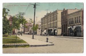 USA Second Street Ashland Wisconsin Vintage Postcard 01.14