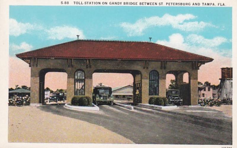 Florida Tampa Toll Station On Gandy Bridge Curteich