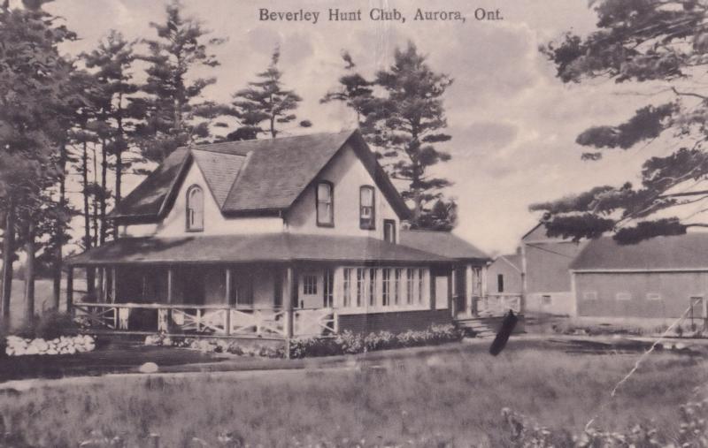 Beverley Hunt Club Aurora Ontario Canada Hunting Postcard