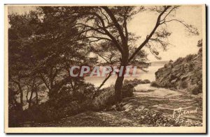 Postcard Old Port Cros Island Town of Hyeres A detour to the cliff road