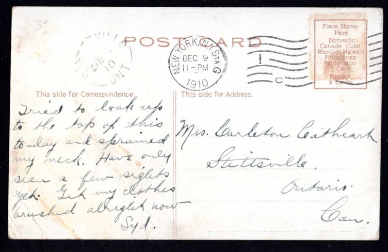 NEW YORK CITY Empire Building pm1910 - DB