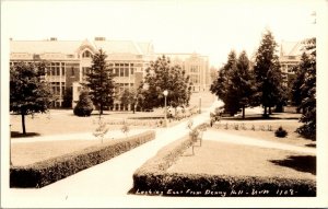 Real Photo Postcard Looking East Denny Hall University of Washington Seattle~749