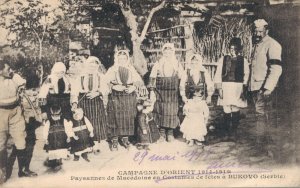 Serbia Paysannes de Macedoine en Costumes Bukovo Vintage Postcard 07.34