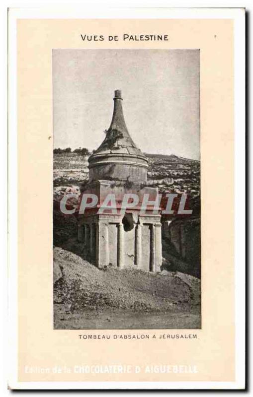 Old Postcard From Palestine Views Tomb D Absalon A Jerusalem