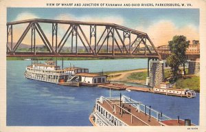 Wharf and Junction on Kanawha and Ohio River, Parkersburg, WV