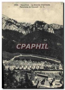 Old Postcard Dauphine La Grande Chartreuse Monastery Panorama