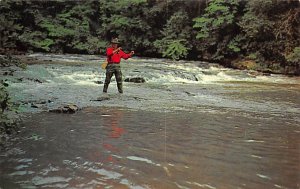 Man in a Stream Fly Fishing A Fisherman's Paradise Fishing Unused 