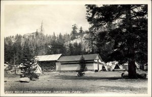 Yosemite Nat'l Park California CA Glen Rulin Camp Real Photo Vintage Postcard