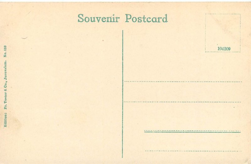 Postcard Jerusalem Valley Of Jehosaphat Judaica F.R. Vester & Co. 123