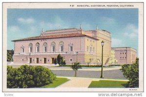 Municipal Auditorium, Pasadena, California, 1930-1940s