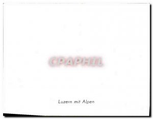 Modern Postcard Luzern mit Alpen