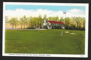 Somerset Country Club & Golf Course Somerset PA Unused c1930s